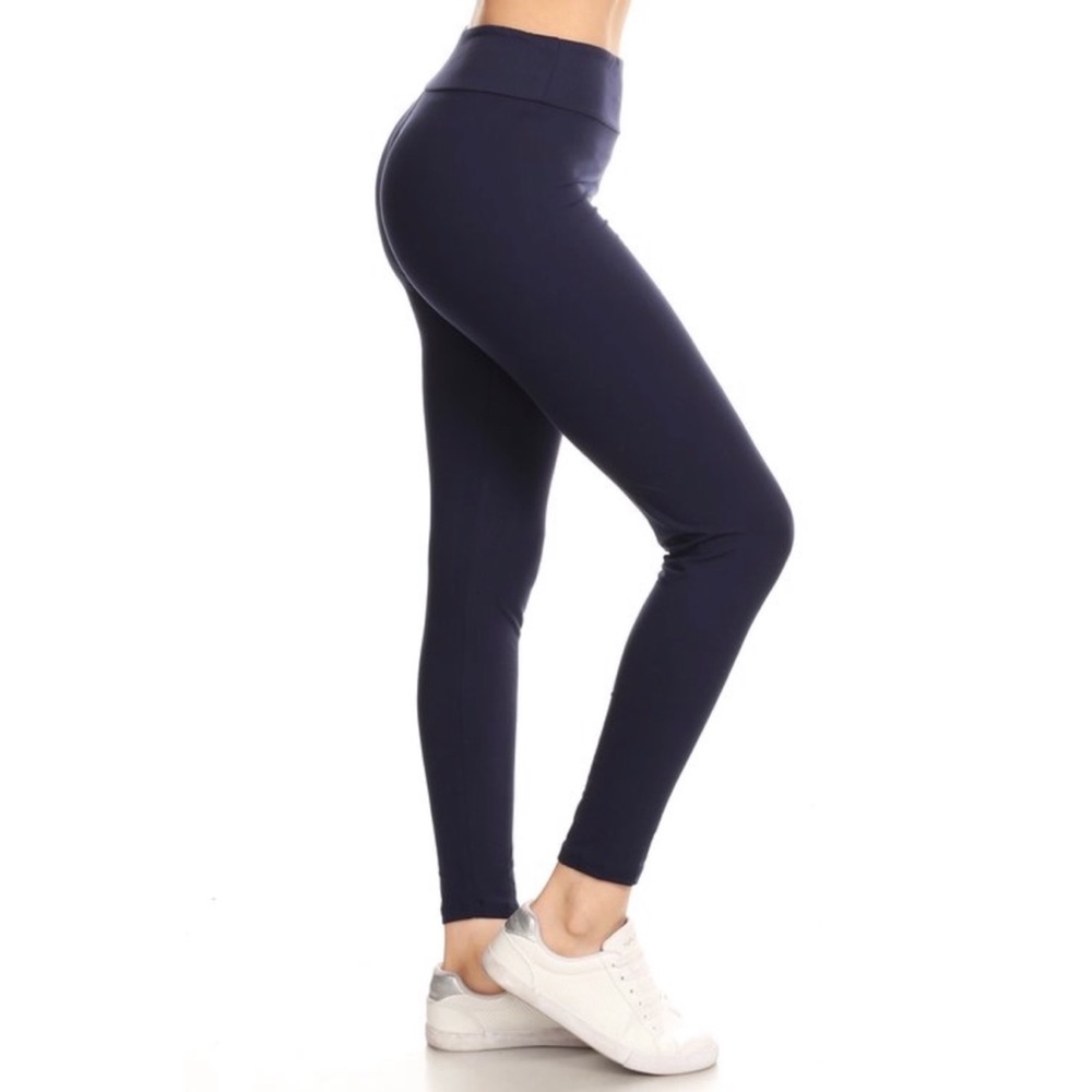 Navy Blue Leggings One Size Fits Most S, M, L